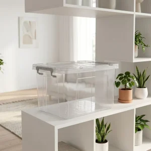 Plastic Storage Box Eco Friendly Clothing Organizer Portable Dust Proof Moisture Proof Home Storage Containers