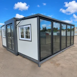 Play and Plug Expandable Container House Pre Assembled Prefab Pods Foldable Modular 20ft 40ft No Foundation Quick Setup Ready