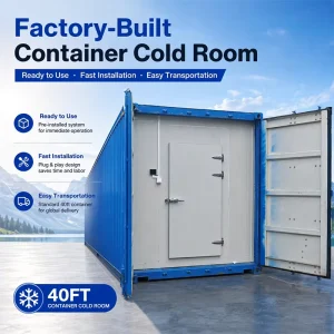 Plug and Play Solar Powered Container Cold Room Pre assembled 20 40ft Customized Temperature and Voltage Reefer Container