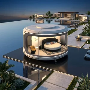 Pod House Apple Cabin 40ft Capsule Premium Grade Moveable Office Pod Modern Space Capsule House Space Home Featured Resort Hotel