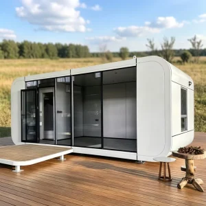 Pod Off Grid Custom Size Soundproof for Lakeside Luxury Camping Insulated Weatherproof Fireproof Modular Housing