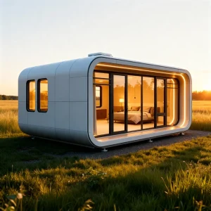 Pod Tiny House Modern Prefab Cabin Container for Luxury Hotel Villa Bedroom Entry Workshop Basement Dining Office Use