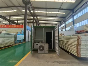 Portable 20ft Solar Refrigerated Container Room Copeland Emerson 18 ℃ Deep Freeze Easy Operate Full Custom Door Size