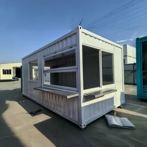 Portable 20ft Steel Modular Shipping Container for Bar Restaurant Coffee Shop Mini Retail Thermal Insulation Waterproof