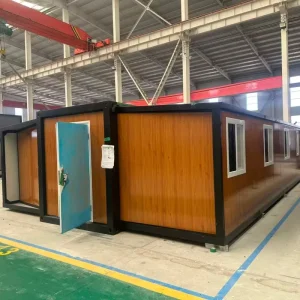 Portable 40ft Expandable Container House Luxury Prefabricated Modular Double Wing Folding Tiny House for Garden ADU