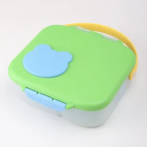 Portable Baby Lunch Box Leakproof Kids Food Container with 4 Compartments Toddler Bento Box