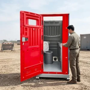 Portable Camping Foldable Outdoor Container Toilet with HDPE Material for Motorhome and Prefab Home Use