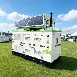 Portable Container Solar Diesel Hybrid Power Station GSB-30/GSB-50 400V AC Output 62.67kWh/112kWh Battery Storage