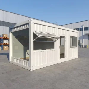 Portable Detachable Modular Container House Mobile Prefabricated Shop Coffee Bar and Outdoor Restaurant for Street Business