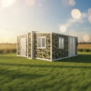 Portable Double Wing Exp SW Panel Prefab Container House Sound Heat Insulation Energy Saving for Site Dorm Office Accom