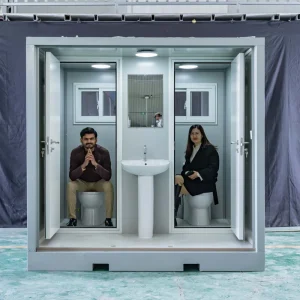 Portable Durable Construction Ventilation System Temporary Sanitation Solution Emergency Sanitation Unit Toilet