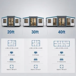 Portable Expandable Foldable Modular House Custom Layout Prefab Container Cabin Backyard ADU Tiny Home Holiday Villa Hotel