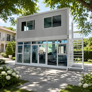 Portable Flat Pack Container Home Customized Prefabricated House for Refugee Camp
