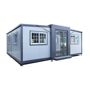 Portable Foldable Container House with Steel Structure, Modular Tiny Home for Backyard Office and Outdoor Camping