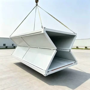 Portable Folding Steel Frame Container House Fast Installation For Construction Site Dormitory Office