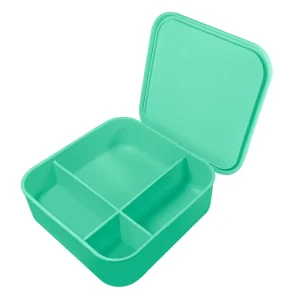 Portable Food Grade Silicone BPA Free Lunch Box with Heatable Leakproof Microwave Safe Eco Friendly Bento Container
