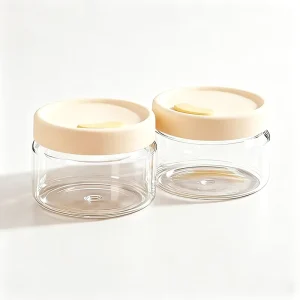Portable Glass Lunch Bowl Microwave Safe Stackable Food Storage Container