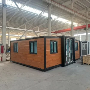 Portable Light Steel Expandable Prefabricated Container House Foldable Mobile Modular Home 3 Rooms Modern Villa