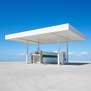 Portable Mobile Containerized Skid Mounted Fuel Station Pressure Vessel Pump Carbon Steel IoT Enabled Remote