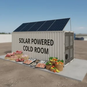 Portable Mobile Refrigerated Container for Temporary Cold Storage and Food Logistics