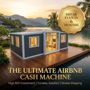 Portable Mobile Room Expandable Structure Double Wing Expansion Box Folding Mobile Steel House Convenient Container Houses