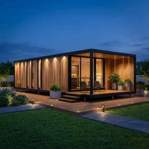 Portable Modular 2 3 Bedroom Prefab Flat Pack Mobile Garden Cabin Modern Wooden Container House Hotels Villas Ready Made Homes