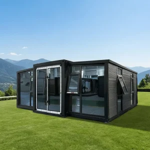 Portable Multifunctional Folding Container House for Easy Storage & Transportation Ideal for Mobile Sales Kiosks