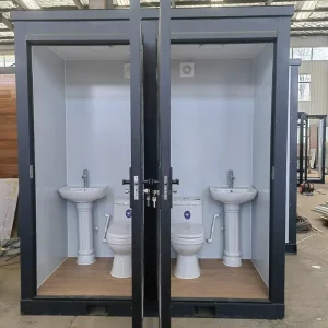 Portable Restroom Private Outdoor Toilet with Modern Design Sandwich Panel for Events Construction Sites Festivals Camping