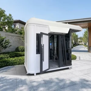 Portable Security Booth with Insulated Walls for Winter Guard Duty