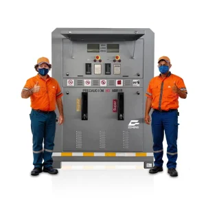 Portable Self Contained Gas Station Self Service Kiosk Small Scale Fuel Station With 3000L 6000L 3 Hoses