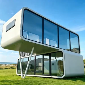 Portable Square Modular Container House Eco Friendly Fully Equipped Ready for Camping Park Boutique Homestay Beach Resort