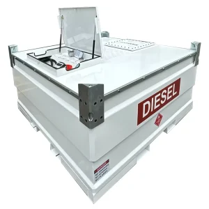 Portable Steel Diesel FuelCube Mobile Petrol Station Dispenser with Pump Diesel and Gasoline Tank Container