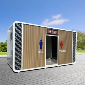 Portable Toilet Mobile Prefabricated Restroom Sink Shower Outdoor Villa Office Building Steel Structure Cabin
