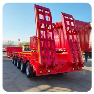 Powerful High Capacity Container Flatbed Semi Trailer Adaptable for 20FT 40FT 45FT Containers Ready for Immediate Shipment