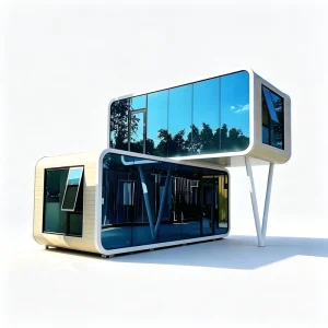 Pre-Assembled Apple Cabin Detachable Container House Breathable Design Modern Style No Foundation Needed for Remote