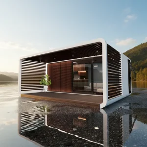 Pre Assembled Apple Cabin Folding Container with Sandwich Panel & Steel No Foundation Needed for Remote Projects