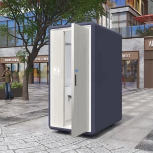 Pre Assembled Portable Sanitation Container with Flush Toilet Sink and Internal Drainage System Ready Water and Power Hookup