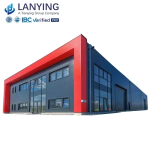 Pre Engineered Steel Structure Industrial Workshop And Office Building For Factory Warehouse And Manufacturing Projects