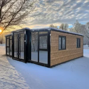 Prefab 10ft 20Ft 40Ft Expandable Steel Container Home Two Bedroom Modern Design School Kitchen Living Room Apartment Office