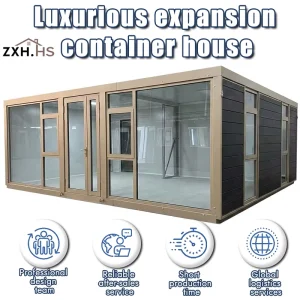 Prefab 2 Story 40ft Foldable Container Home 4 Bedroom 3 Bath Luxury Modular Villa Factory Direct OEM China
