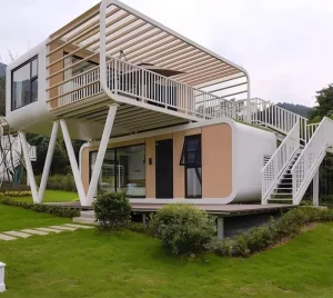 Prefab Apple Cabin Modular Building for Bathroom & Gym Use Steel Structure MOQ 1 Set 30 Days Delivery