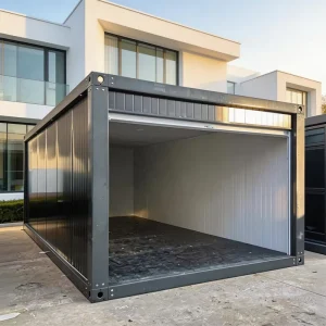 Prefab Breathable Modern Container House for Exterior Use Mall Warehouse Workshop Garage & Carport with Door Roller