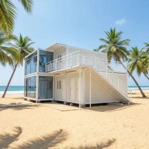 Prefab Cabin 40ft Container House With 3 Bedroom Expandable Container House for Home Use Apple Cabin