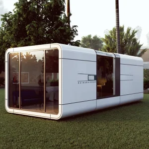 Prefab Capsule House Apple Cabin Space Pod Tiny House Earthquake Resistant Hurricane Proof Durable