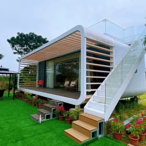 Prefab Container House 20ft 40ft Steel Structure Aluminum Solar Powered Eco Friendly for Schools Supermarkets Warehouse