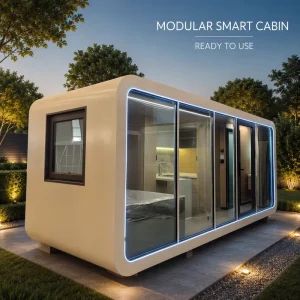 Prefab Container Portable Luxury Flat Pack Modular Tiny Outdoor Cabin Office Pod Garden