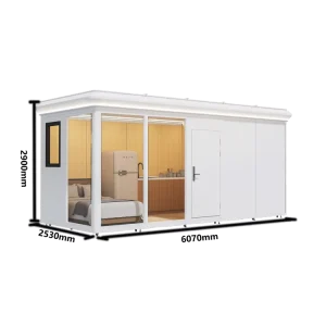 Prefab Corner Aluminum Waterproof Modular House Pet Paradise Mobile Cabin Zen Garden Eco friendly Modern Tiny Home White Easy