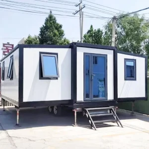 Prefab Customized Expandable Outdoor 20ft 40ft Living Home Commercial Canteen Expandable Container House
