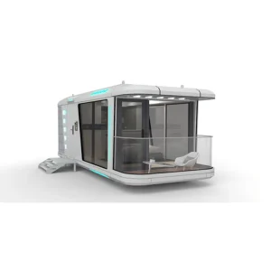 Prefab Customized Space Capsule House 20ft 40ft Canteen Coffee Shop Prefab House Hotel House Apple Cabin