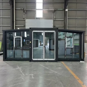 Prefab Expandable Container House 20ft 40ft Glass Wall China Factory Prefab Container House